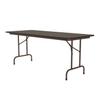 Correll Pc3060P-01 Solid Plywood Core Folding Tables - Fixed Height - Walnut view 1