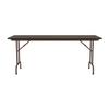 Correll Pc3060P-01 Solid Plywood Core Folding Tables - Fixed Height - Walnut view 3