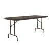 Correll Pc3060P-01 Solid Plywood Core Folding Tables - Fixed Height - Walnut view 4
