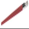 Christofle uni chopsticks Rouge Red view 1