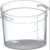 Carlisle FoodService Products Storplus Round Food Storage Container with Stackable Design for Catering, Buffets, Restaurants, Polycarbonate (Pc), 4 Quart, Clear, (Pack of 12) view 2