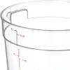 Carlisle FoodService Products Storplus Round Food Storage Container with Stackable Design for Catering, Buffets, Restaurants, Polycarbonate (Pc), 6 Quart, Clear, (Pack of 12) view 4
