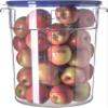 Carlisle FoodService Products Storplus Round Food Storage Container with Stackable Design for Catering, Buffests, Restaurants, Polycarbonate, 22 Quarts, Clear, (Pack of 6) view 3