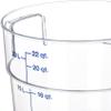 Carlisle FoodService Products Storplus Round Food Storage Container with Stackable Design for Catering, Buffests, Restaurants, Polycarbonate, 22 Quarts, Clear, (Pack of 6) view 4