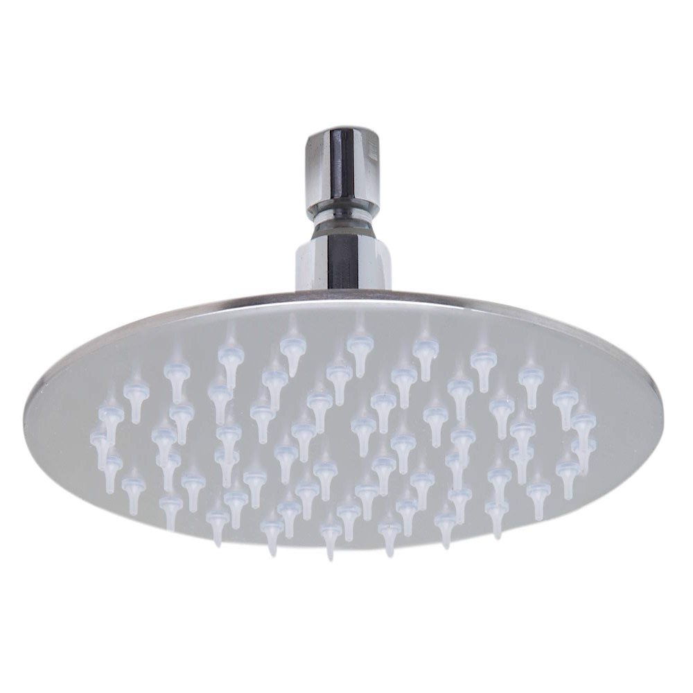 ALFI brand RAIN8R 8-Inch Solid Round Ultra Thin Rain Shower Head, Brushed Stainless Steel