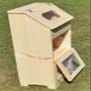 Amish Handcrafted Unfinished Bread Box with 2 Door Vegetable Bin, 35 x 16.5-Inch view 4