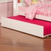 AFI Newport Twin Size Platform Bed with Footboard & Twin Trundle in White view 3