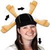 Beistle Unisex Plush Football Touchdown Hat  Tailgate Party Accessories, Halloween Referee Costume Dress Up, Sports Novelty Headwear, Photo Booth Prop, Game Day Supplies view 1