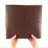 Large Genuine Leather Photo Album with Gift Box - Scrapbook Style Pages - Holds 400 4x6" or 200 5x7" Photos - Dark Brown view 4