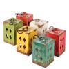 Urban Trends Collection UTC62345 Ceramic Square Oil Lamp, Large, Set of 6 view 1