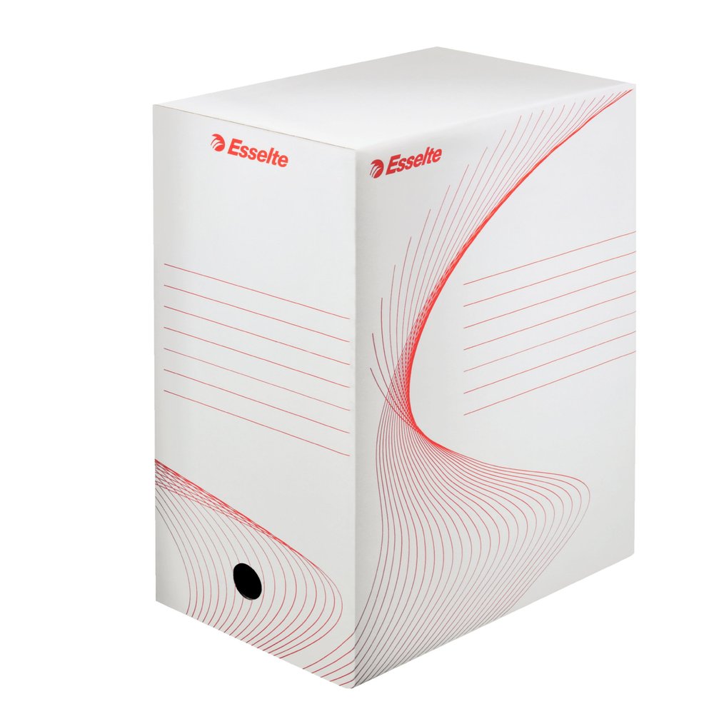 Esselte A4 Standard Archiving Box, White, Pack of 25