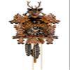 Hnes Cuckoo Clock 3-Leaves, Head of a Deer HO 1256/2 view 1