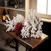 Abbott Collection 20-SEASHORE/40 Large White Flower Coral Decorative Resin Figurine view 3