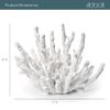 Abbott Collection 20-SEASHORE/45 Small White Finger Coral Decorative Resin Figurine view 3