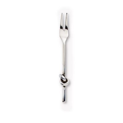 Abbott Collection Stainless Steel Knot Handle Cocktail Fork