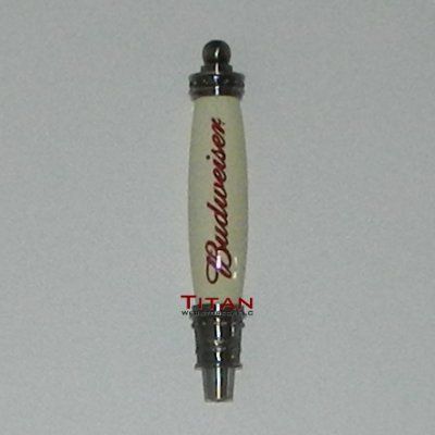 Budweiser Mini Pub Beer Tap Handle - Signature White with Red