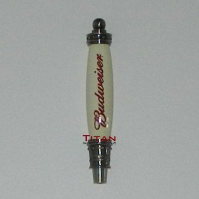 Budweiser Mini Pub Beer Tap Handle - Signature White with Red