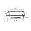 Thunder Group Stainless steel foldable frame and fuel plate Set for Chafing dish, comes in set view 2