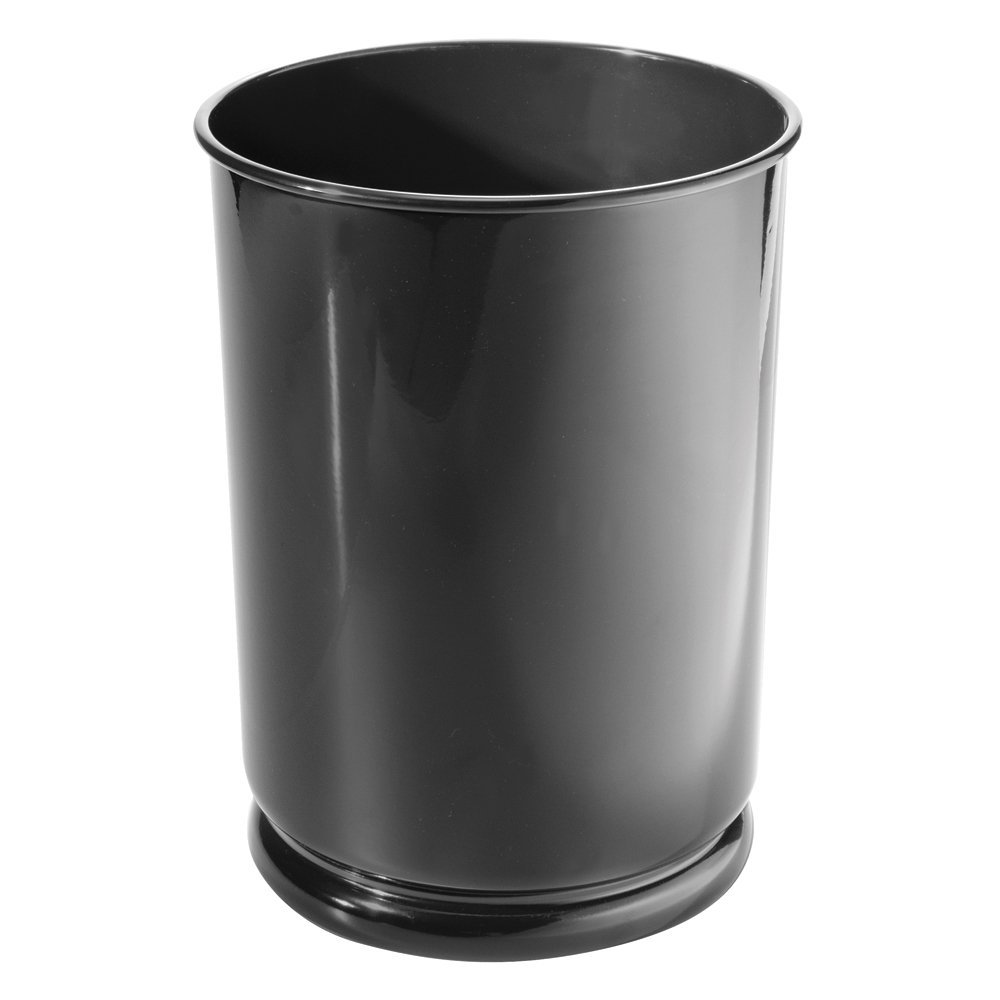 InterDesign Cameo Tall Wastecan, Black