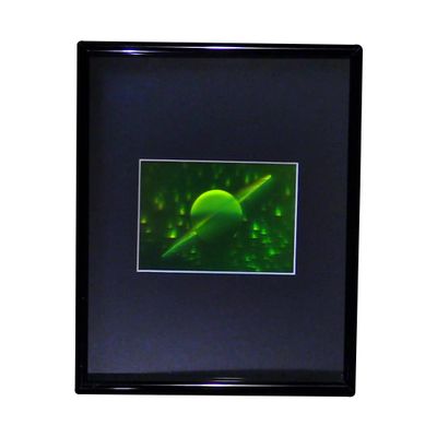 HoloBrands 3D Saturn Hologram Picture (Framed), Collectible Photopolymer Film
