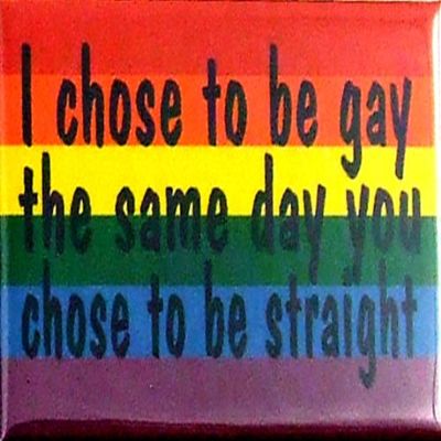 Magnet - I Chose to be gay the same day you chose