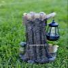Bear Cubs with Solar Light Statue Solar Bear Lantern Figurine Rascal view 2