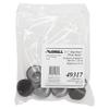 Lorell 1 1/2 Slip Over Floor Savers LLR49317, Pack of 8, Grey view 3