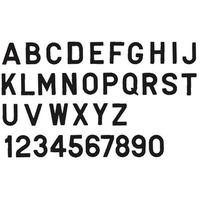 SEACHOICE 3" Gothic Letters & Numbers44; Black