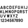 SEACHOICE 3" Gothic Letters & Numbers44; Black view 1