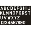 SEACHOICE 3" Gothic Letters & Numbers44; White view 1