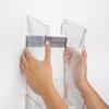 Displays2go Hanging Literature Rack with 8 Tiered Pockets for 8.5x11 Magazines, Wall Mounting Bracket Included - Clear Plastic view 4
