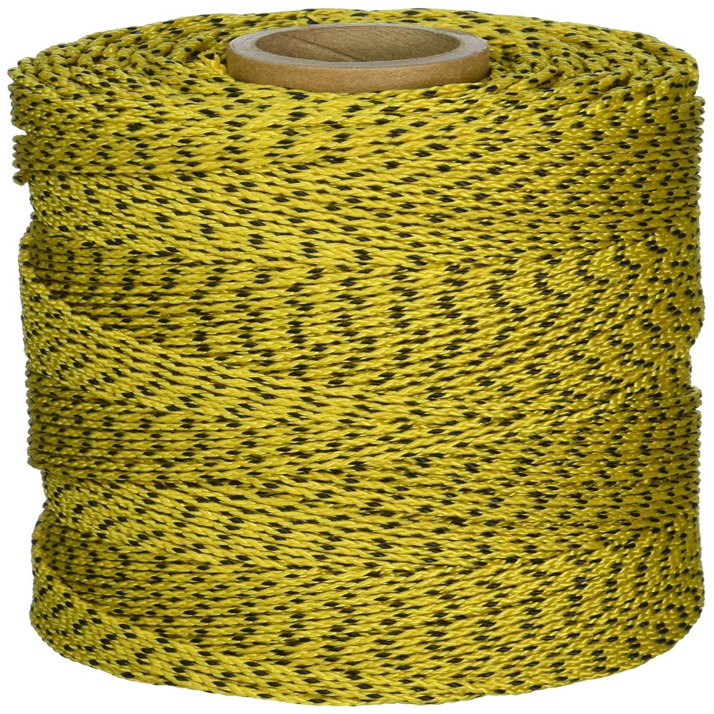Kraft Tool RO685 Super Tough Bonded Braided Nylon Line Yellow & Black - 685'