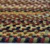 1'3" x 1'3" Round Made-to-Order Capel Accent Rug 0070CS0015200 Sage Green Color Hand Braided in USA "Bangor Collection" view 3
