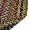 1'3" x 1'3" Round Made-to-Order Capel Accent Rug 0070CS0015200 Sage Green Color Hand Braided in USA "Bangor Collection" view 4