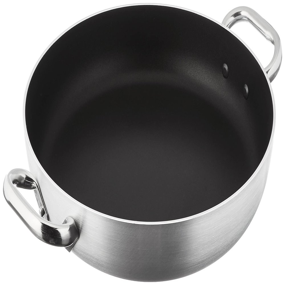 Pentole Agnelli Professional Aluminium Anti - Adherent 3 Mm. Platinum Omelette Pan 3 Mm. With 2 Handles, Diameter 32 Cm.