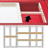 Cambro Dividers Bars, 12-3/4" Long, 3PK Clear DIV12-135 view 1