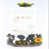 Dairy Cow Paper Towel Holder - Decorative Flower / Farm Cow Patty Clean Up view 2