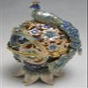Jeweled Peacock Spice Holder, 5" Height view 1
