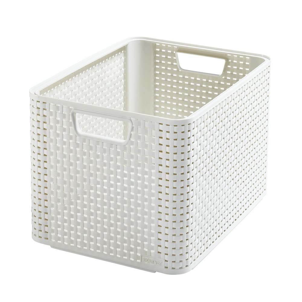 Curver Style 205851 Storage Box Rattan-Look Second Generation Polypropylene Large