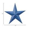 Amish Wares 24 Inch Rustic Blue Barn Star Made with Galvanized Metal to Prevent Rusting. American Handcrafted - Made in The USA! view 2