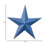 Amish Wares 24 Inch Solid Blue Barn Star Made with Galvanized Metal to Prevent Rusting view 2