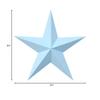 Amish Wares 24 Inch Solid Robin Egg Blue Barn Star Made with Galvanized Metal to Prevent Rusting. American Handcrafted - Made in The USA! view 2