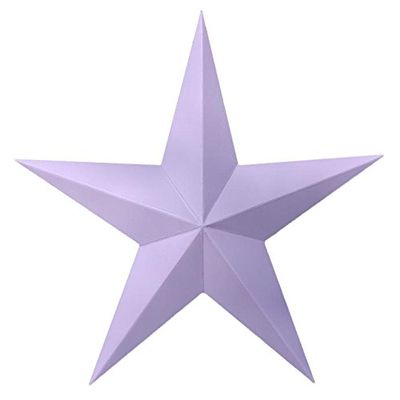 Amish Wares 24 Inch Solid Violet Barn Star Made with Galvanized Metal to Prevent Rusting