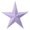 Amish Wares 24 Inch Solid Violet Barn Star Made with Galvanized Metal to Prevent Rusting view 1