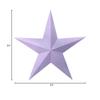 Amish Wares 24 Inch Solid Violet Barn Star Made with Galvanized Metal to Prevent Rusting view 2