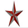AMISH WARES 40 Inch Rustic Ohio State University Football College Team Colors OSU Nautical Scarlet and Gray Barn Star Made with Galvanized Metal to Prevent Rusting view 1