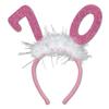 Beistle 60594-70 "70" Glittered Boppers with Marabou view 1