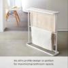 Yamazaki Home Tower Bath Towel Hanger - Bathroom Organizer Storage Holder Dry Rack, 30" - Steel - Holds Towels Up to 24.5" X 58" view 4