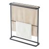 Yamazaki Home Tower Bath Towel Hanger - Bathroom Organizer Storage Holder Dry Rack, 30" - Steel - Holds Towels Up to 24.5" X 58" view 1