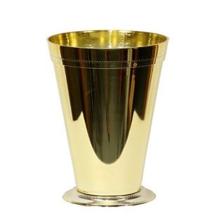 7 1/2" Plastic Mint Julep Cups Gold - 12 per box